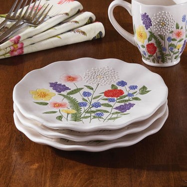 Garden Flower Salad Plates - Set of 4 Park Designs - The Fox Decor